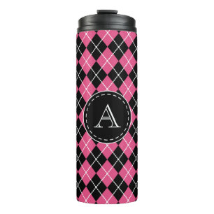 Monogramm-Tasse Pink Coffee Thermosbecher