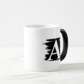 Monogramm-Tasse Verwandlungstasse (VorderseiteRechts)