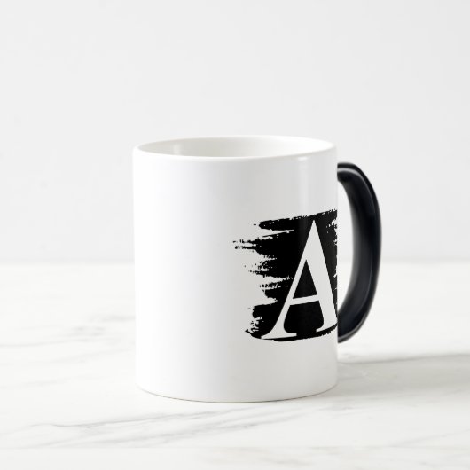 Monogramm-Tasse Verwandlungstasse (VorderseiteRechts)