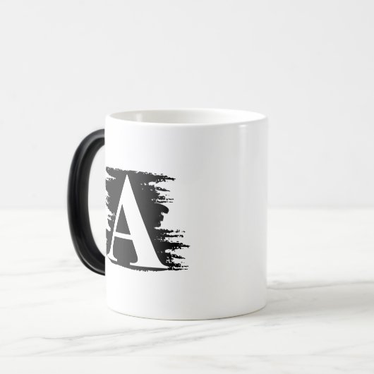 Monogramm-Tasse Verwandlungstasse (Vorderseite Links)