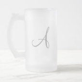 Monogramm-Tassen Mattglas Bierglas (Links)