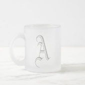 Monogramm-Tassen Mattglastasse (Links)