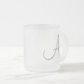 Monogramm-Tassen Mattglastasse (VorderseiteRechts)