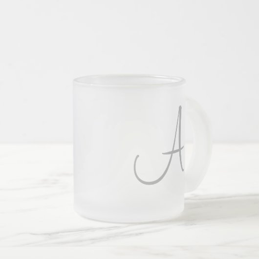 Monogramm-Tassen Mattglastasse (VorderseiteRechts)