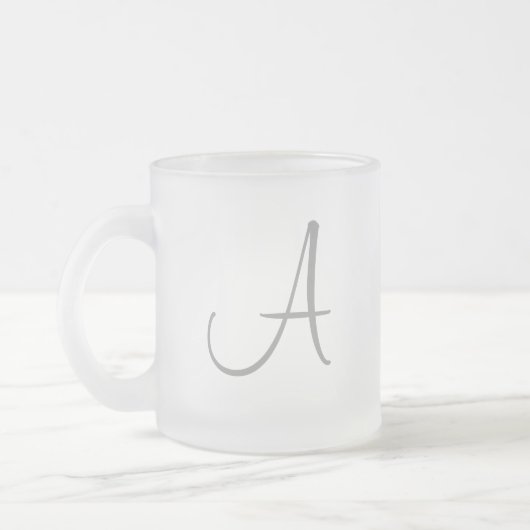 Monogramm-Tassen Mattglastasse (Links)