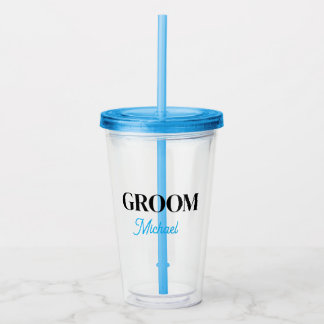 Monogramm Taufpaten-Name Einfacher personalisierte Acryltrinkbecher
