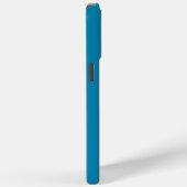 Monogramm Teal Case-Mate iPhone Hülle (Rückseite / Rechts)