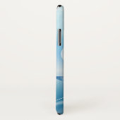 Monogramm-Telefon-Hüllen des blauen Delphins Case-Mate iPhone Hülle (Hinten/Rechts)