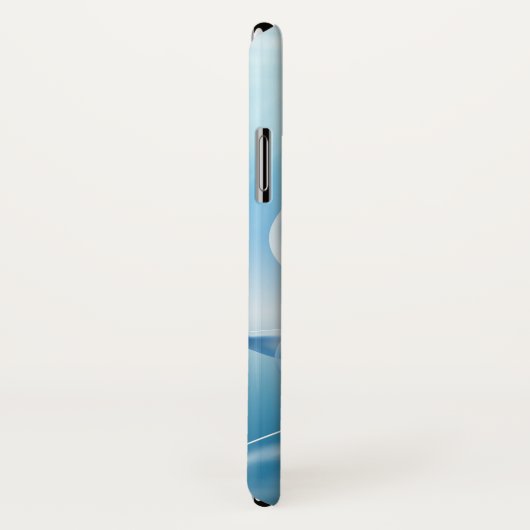 Monogramm-Telefon-Hüllen des blauen Delphins Case-Mate iPhone Hülle (Hinten/Rechts)