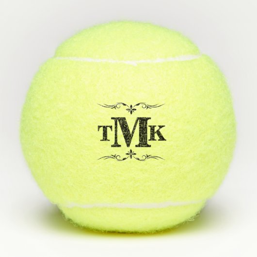 Monogramm Tennisbälle (Vorderseite)