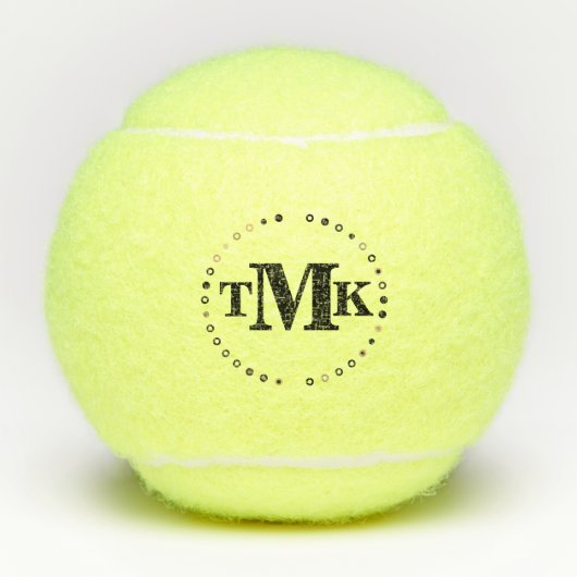 Monogramm Tennisbälle (Vorderseite)