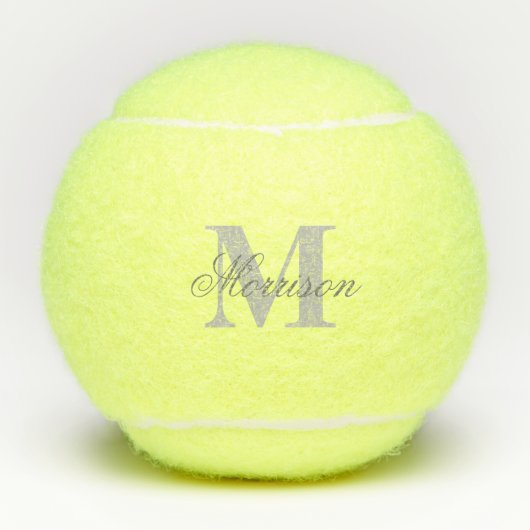 Monogramm Tennisbälle (Vorderseite)
