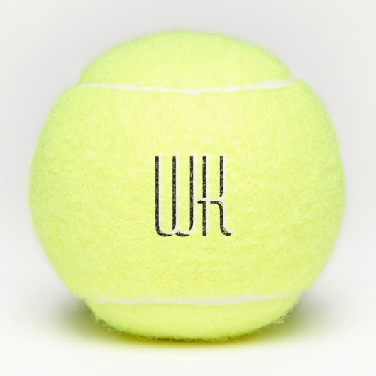 Monogramm Tennisbälle (Vorderseite)