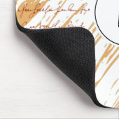 Monogramm Terrakotta Abstract Doodle Mousepad (Ecke)