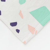 Monogramm Terrazzo Fleecedecke (Ecke)