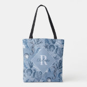 Monogramm-Test für die Lebensküste des Blauen Ozea Tasche (Rückseite)