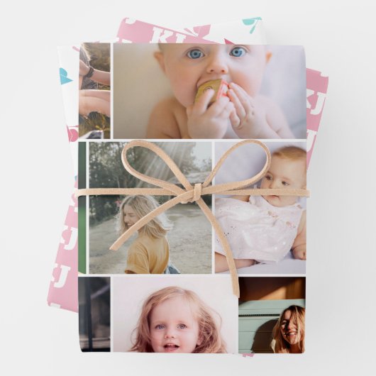 Monogramm-Test Geschenkpapier Set (Beispiel)