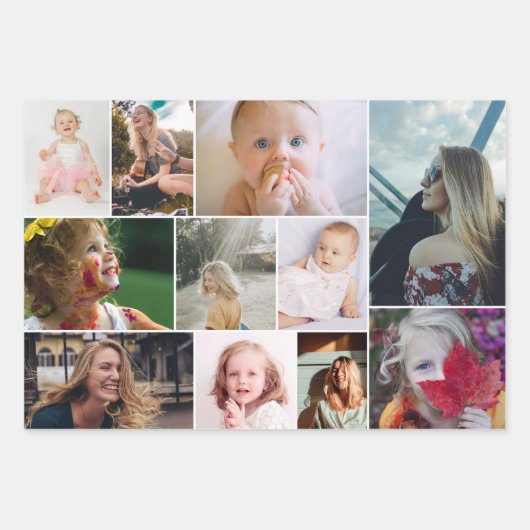 Monogramm-Test Geschenkpapier Set (Vorderseite)