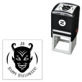 Monogramm Teufel Halloween Permastempel (Beispiel)