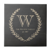 Monogramm-Tile im Chalkboard-Stil Fliese (Vorderseite)