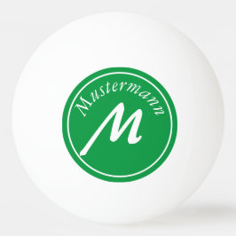 Monogramm Tischtennisball