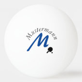 Monogramm Tischtennisball (Vorderseite)