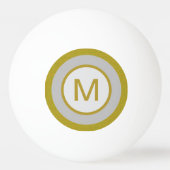 Monogramm Tischtennisball (Rückseite)