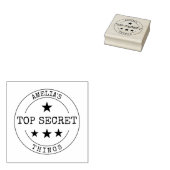Monogramm TOP SECRET Gummistempel (Stempel)