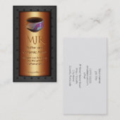 Monogramm, Töpfer, befestigtes Stahlbaukupfer Visitenkarte (Vorne/Hinten)