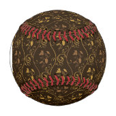 Monogramm Traubendekor Baseball (Vorderseite)