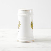 Monogramm-Trauzeuge-Bester Mann Bierglas (Mittel)