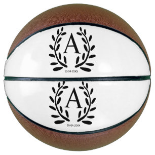 MONOGRAMM TRAUZEUGE HINZUFÜGEN JAHRESDATUM NAME GI BASKETBALL