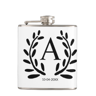 MONOGRAMM TRAUZEUGEN GESCHENKE JAHR DATUM NAME FLACHMANN