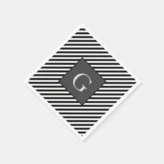 Monogramm Trauzeugen Trauzeuge Vatergarnstreifen Serviette (Ecke)