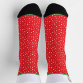 Monogramm, trendy Weihnachtsrentiere Socken (Oben)