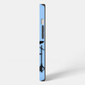 Monogramm-Trommeln iPhone Hülle (Linke Seite)