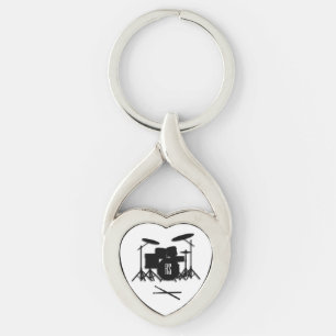 Monogramm-Trommelset Schlüsselanhänger
