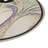 Monogramm Tropenglas-Zuschnitt Schneidebrett (Ecke)