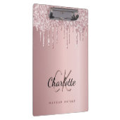 Monogramm-Tropfen Klemmbrett (Rechts)