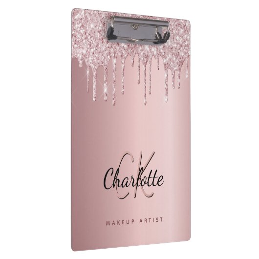 Monogramm-Tropfen Klemmbrett (Rechts)