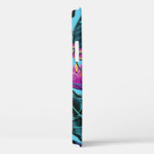 Monogramm Tropisches Blattwerk Hummingbird Case-Mate iPhone Hülle (Rückseite / Rechts)