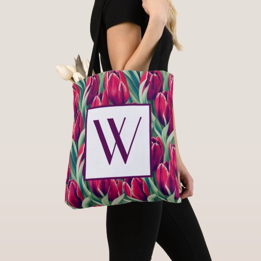 Monogramm Tulip-Tasche Tasche (Von Nahem)
