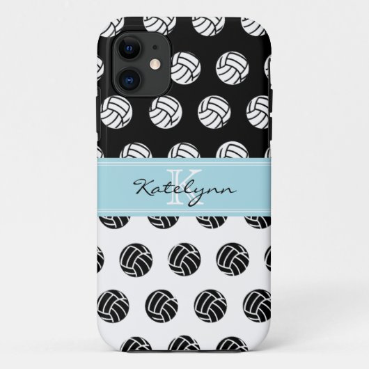 Monogramm-Tupfen-Volleybälle iPhone 5 Fall Case-Mate iPhone Hülle (Rückseite)