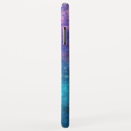 Monogramm-Turquoise und grüne Lotus-Blume Case-Mate iPhone Hülle (Hinten/Rechts)