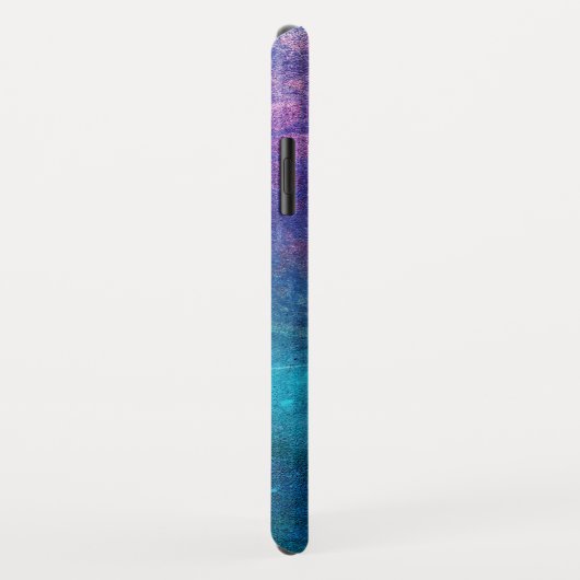 Monogramm-Turquoise und grüne Lotus-Blume Case-Mate iPhone Hülle (Hinten/Rechts)