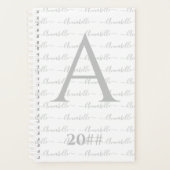 Monogramm Typografie-Individuelle Name Planer (Vorderseite)