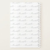 Monogramm Typografie-Individuelle Name Planer (Rückseite)