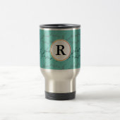 Monogramm u. Blätter Reisebecher (Mittel)