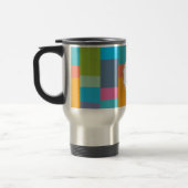 Monogramm u. buntes gemustertes reisebecher (Links)