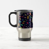 Monogramm u. buntes gemustertes reisebecher (Links)